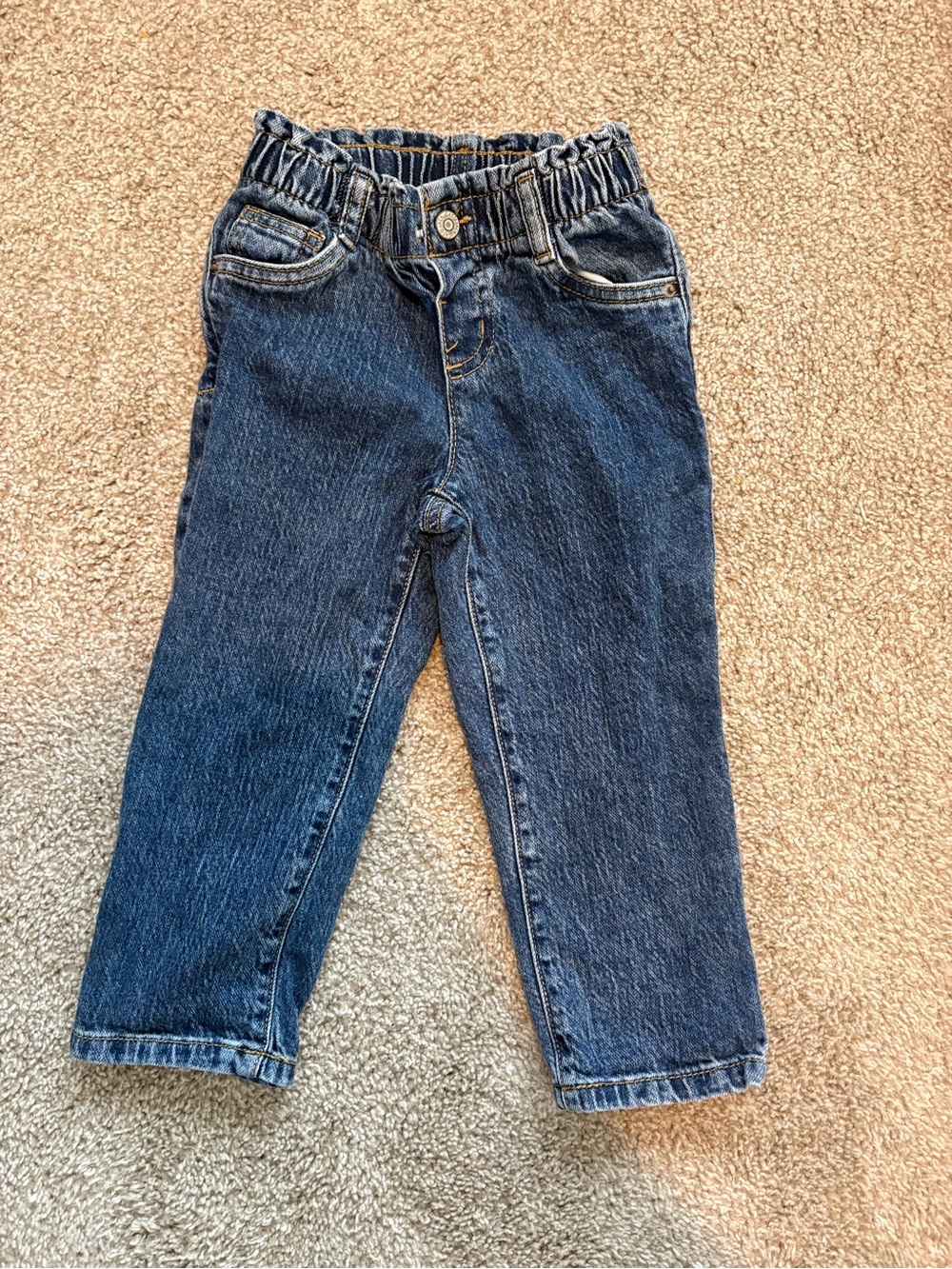 Cat & Jack Kids Blue Elastic-Waist Jeans